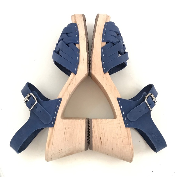 LOTTA’S From Stockholm Clog Sandals Peep Toe Blue Women’s Size 10.5 EU 42 - Picture 12 of 16